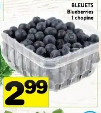 Supermarché PA Bleuets blueberries 1 chopine offer
