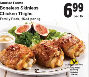 Quality Foods Boneless skinless chicken thighs offer