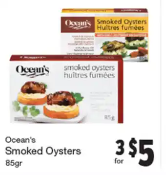 Quality Foods Smoked oysters offer