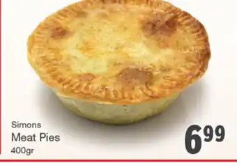 Quality Foods Simons meat pies offer