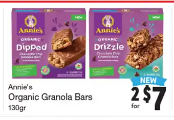 Quality Foods Annie's organic granola bars offer