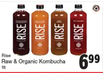 Quality Foods Rise raw & organic kombucha offer