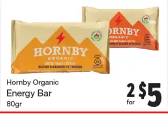 Quality Foods Hornby organic energy bar offer