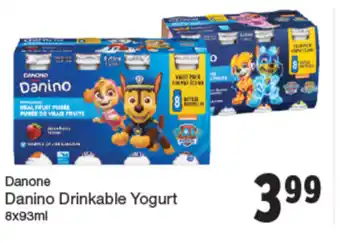 Quality Foods Danone danino drinkable yogurt offer