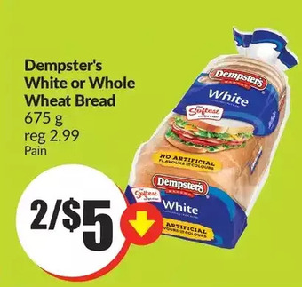 FreshCo Dempster's white or whole wheat bread offer