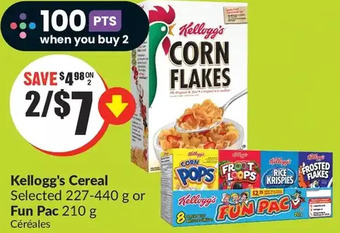 FreshCo Kellogg's cereal or fun pac offer