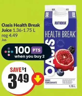 FreshCo Oasis health break juice offer