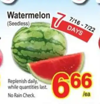 T&T Supermarket Watermelon offer