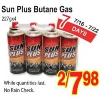 T&T Supermarket Sun plus butane gas offer