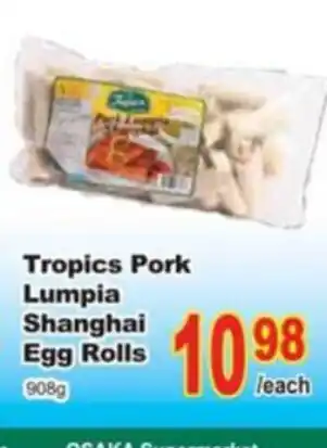 T&T Supermarket Tropics pork lumpia shanghai egg rolls offer