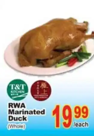 T&T Supermarket RWA marinated duck offer