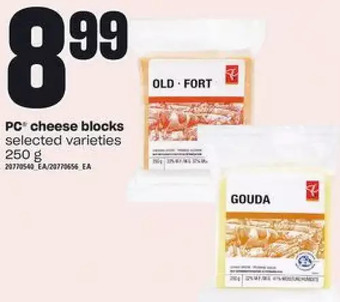 Loblaws Pc cheese blocks offer