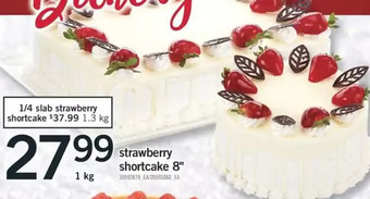 Fortinos Strawberry shortcake 8" offer
