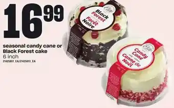Loblaws Seasonal candy cane or black forest cake offer
