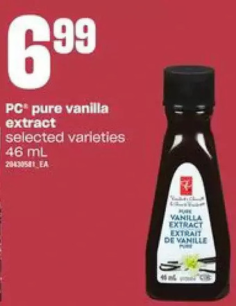 Loblaws Pc pure vanilla extract offer