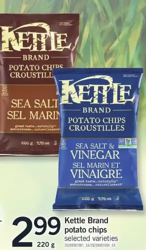Fortinos Kettle brand potato chips offer