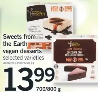 Fortinos Sweets from the earth vegan desserts offer
