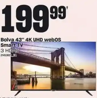 Loblaws Bolva 43" 4k uhd webos smart tv offer