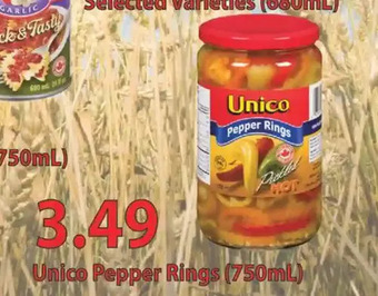 Fortinos Unico pepper rings offer