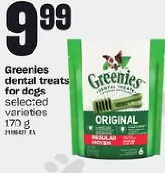 Loblaws Greenies dental treats for dogs offer