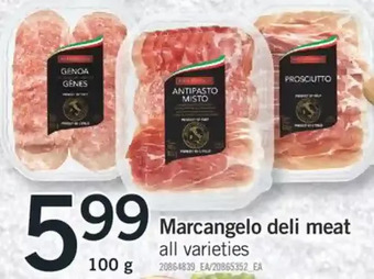 Fortinos Marcangelo deli meat offer