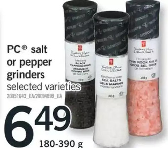 Fortinos Pc salt or pepper grinders offer