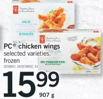 Fortinos Pc chicken wings offer