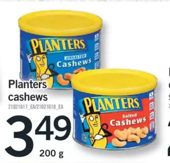 Fortinos Planters cashews offer
