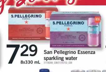 Fortinos San pellegrino essenza sparkling water offer