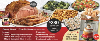 Fortinos Prime rib dinner offer