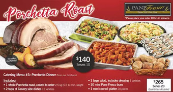 Fortinos Porchetta dinner offer