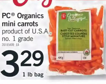 Fortinos Pc organics mini carrots offer