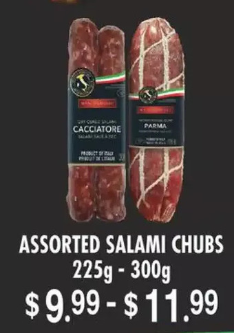 Fortinos Salami chubs offer