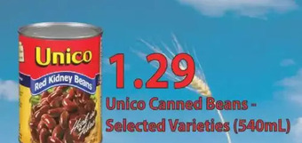 Fortinos Unico canned beans offer