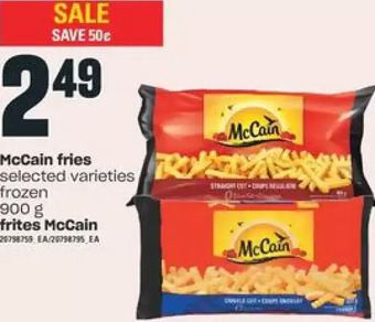 Valu-mart Mccain fries offer