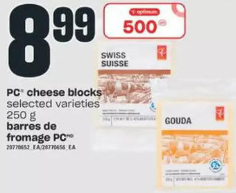 Valu-mart Pc cheese blocks offer