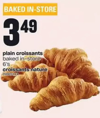 Independent Grocer Plain croissants offer