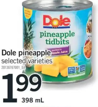 Fortinos Dole pineapple offer