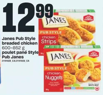 Valu-mart Janes pub style breaded chicken offer