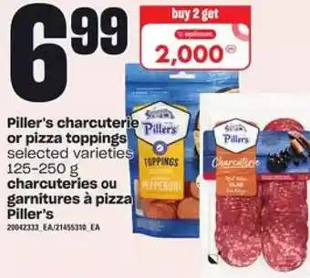 Independent Grocer Piller's charcuterie or pizza toppings offer