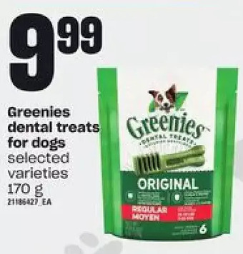Independent Grocer Greenies dental treats for dogs offer