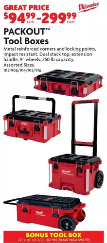 Home Hardware Packout tool boxes offer