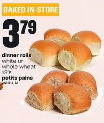 Independent Grocer Dinner rolls offer