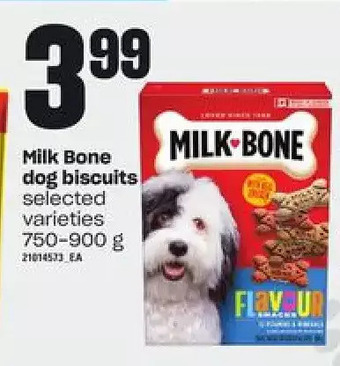 Independent Grocer Milk bone dog biscuits offer