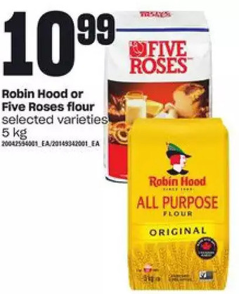 Independent Grocer Robin hood or five roses flour offer