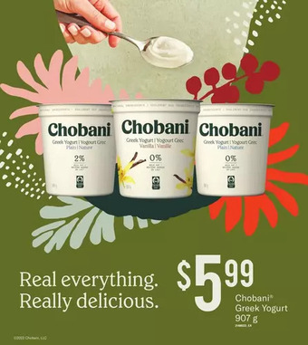 Independent Grocer Chobani greek yogurt offer