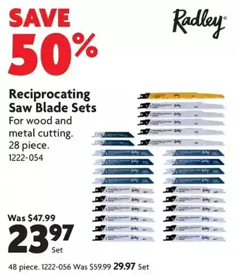 Home Hardware Reciprocating saw blade sets: 28 pc. | 48 pc. offer