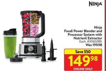 Walmart Ninja foodi power blender and processor system with nutrient extractor offer