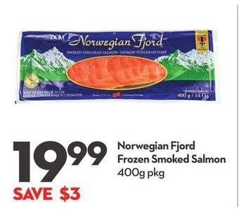 Longo's Norwegian fjord frozen smoked salmon offer