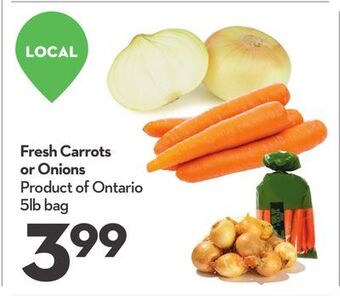 Longo's Fresh carrots or onions offer
